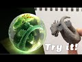 Make one! Easy Dinosaur egg Resin Craft (Sphere Mold)