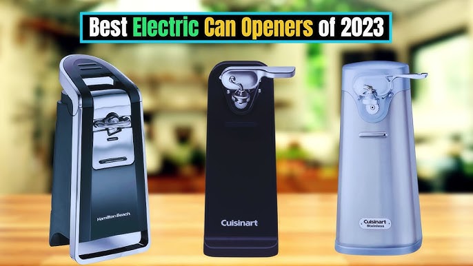 How to use an electric can opener  Cuisinart model CCO-50BKN is used for  the demo 