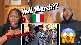 Reaction to A PASSO DI CORSA IN CENTRO A BOLOGNA FANFARE BERSAGLIERI DI BEDIZZOLE 🇮🇹