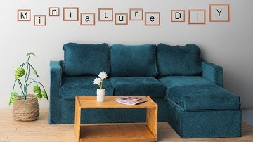 Make a Miniature Sofa With me! 1:12 Scale🏠