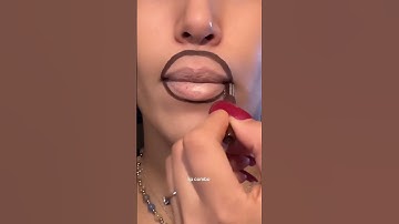 lip combo Overlining *By Assiaps*#makeup #shorts #trending