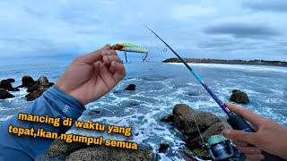 Banyak Strike.!!cuma pakai minnow 1 ini strike ikan gede gede