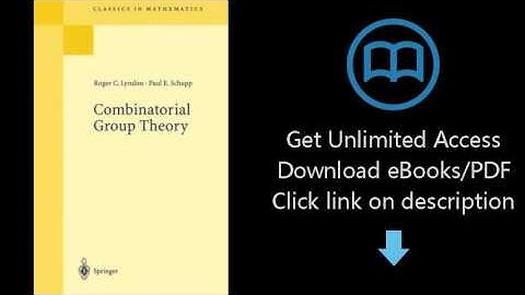 Download Combinatorial Group Theory (Classics in Mathematics) PDF