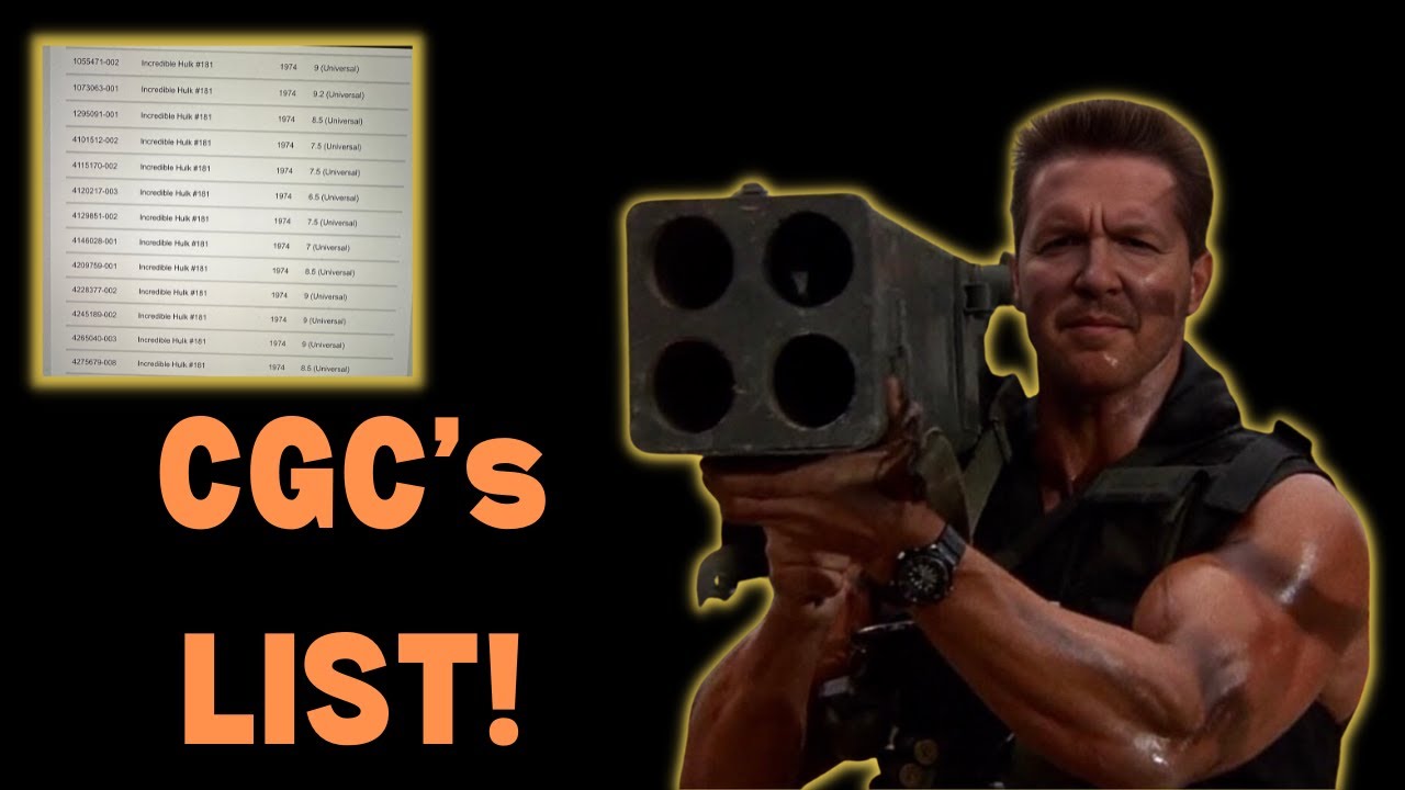 CGC Reholder Scam. We HAVE a List! CGC Affected Comics.