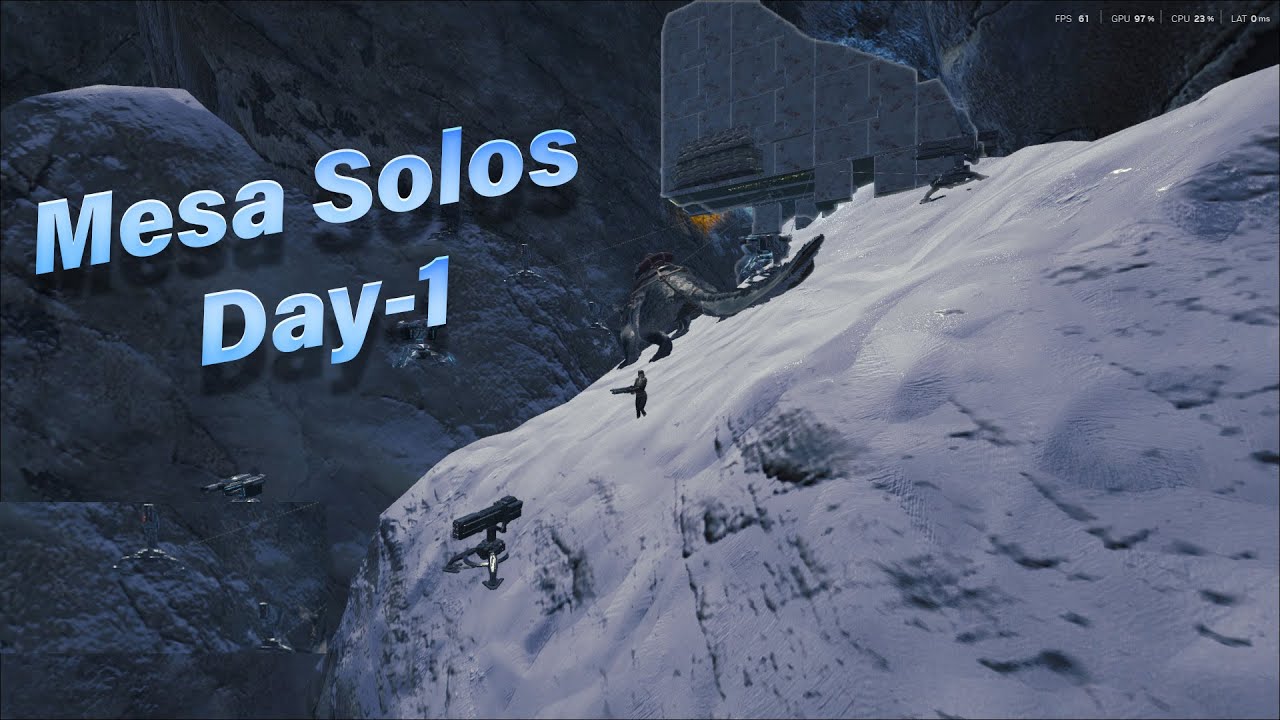 HOW I PLAYED 24 HOURS ON THE MOST POPULATED SERVER - MESA SOLO - ARK SURVIVAL EVOLVED