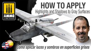 How To Apply Highlights & Shadows To Gray Surfaces / Cómo aplicar luces y sombras en colores grises