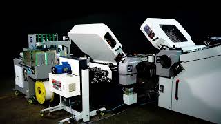#HXCP CP Gantry Pallet Buckle Folding Machine with Vertical Stacker and Bundling Delivery