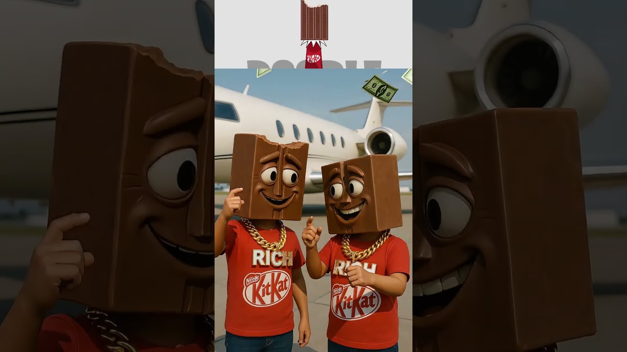 My Sprunki OC: KITKAT -  KITKAT From cardboard planes in the village to private jets as billionaires