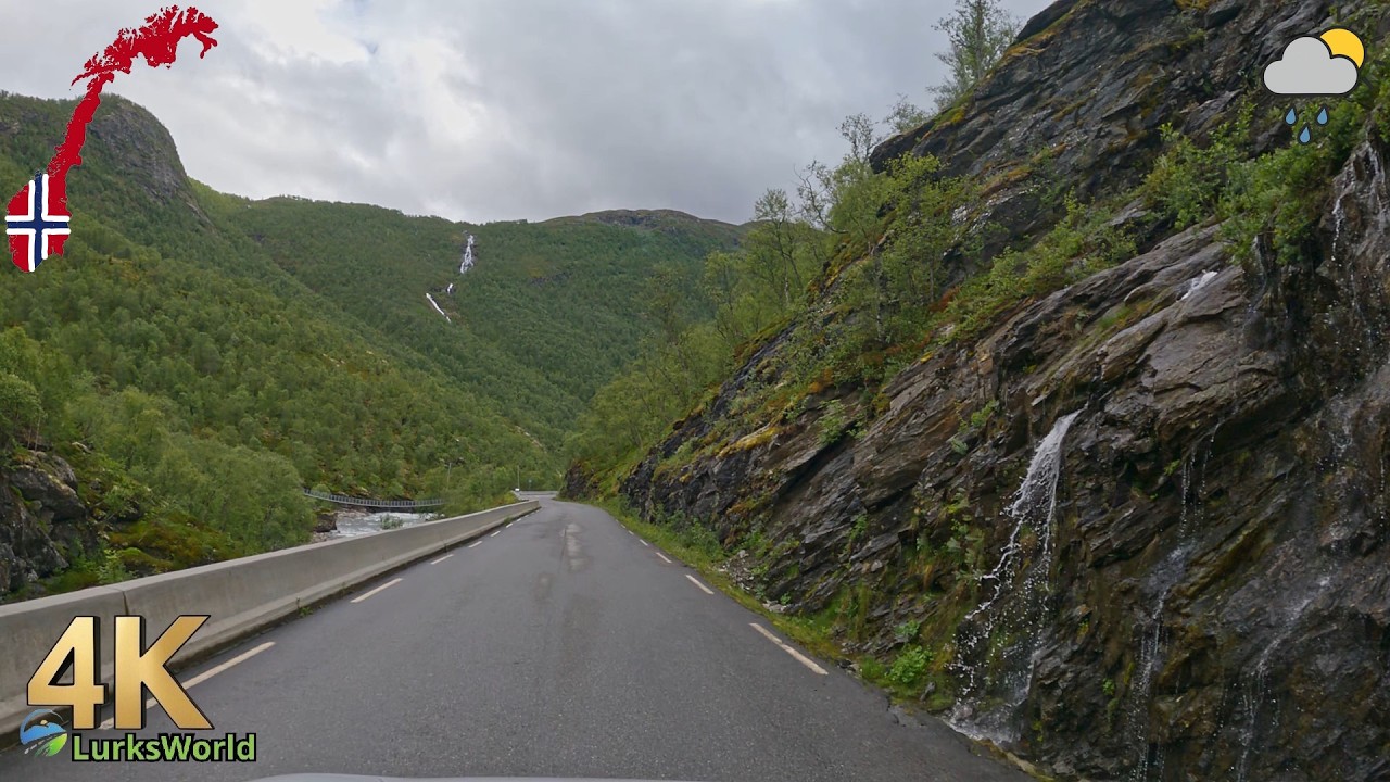 Scenic Drive in Norway - Øvre Årdal to Gol - 4K60