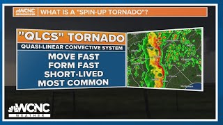 What is a 'spin-up tornado?'