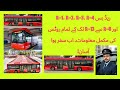 Complete Route Details of Red Bus Service R-1, R-2, R-3, R-4, R-8 to R-13 Karachi Public Transport