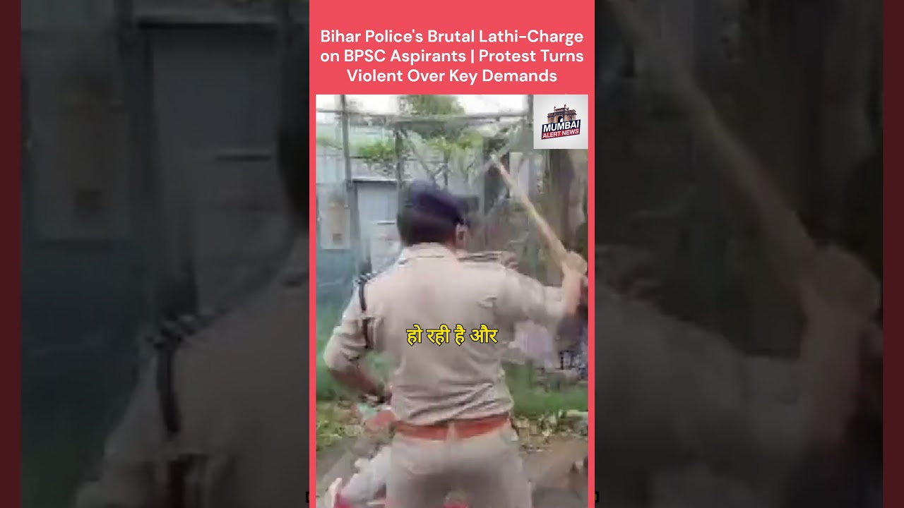 Bihar Police's Brutal Lathi-Charge on BPSC Aspirants | Protest Turns Violent Over Key Demands