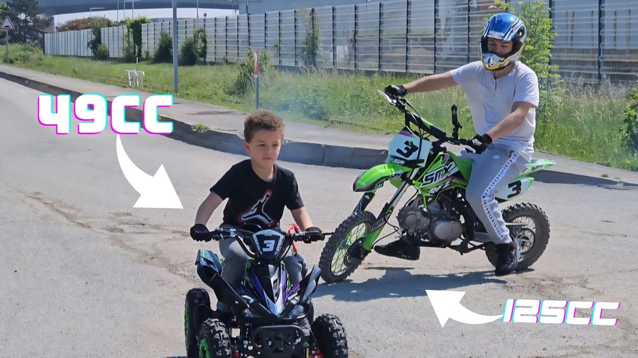 J'AI OFFERT UN QUAD A MON PETIT FRÈRE! (smx vx 49cc)