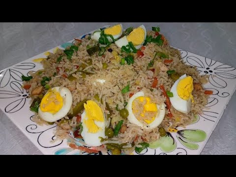 Chinese Pulao Recipe In Urdu Hindi || چائنیز رائس بنانے کا طریقہ  How To Make Chinese Rice