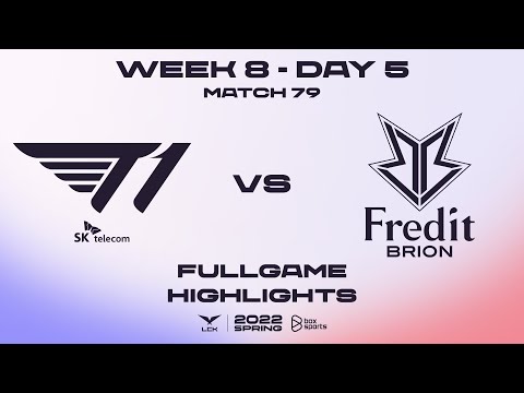 T1 vs BRO Highlights ALL GAMES LCK Spring Split 2022 | W8D5 | T1 vs Fredit BRION