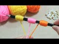 Super Easy Flower Craft Ideas with Wool - Hand Embroidery Amazing Trick - DIY Woolen Flowers