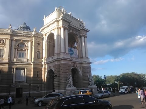Одеса, біля Оперного театру, бандурист, 'Очі дівочі', Odessa, bilja Opera House, bandurist,