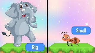 opposites song kids big small fast slow fun learning song