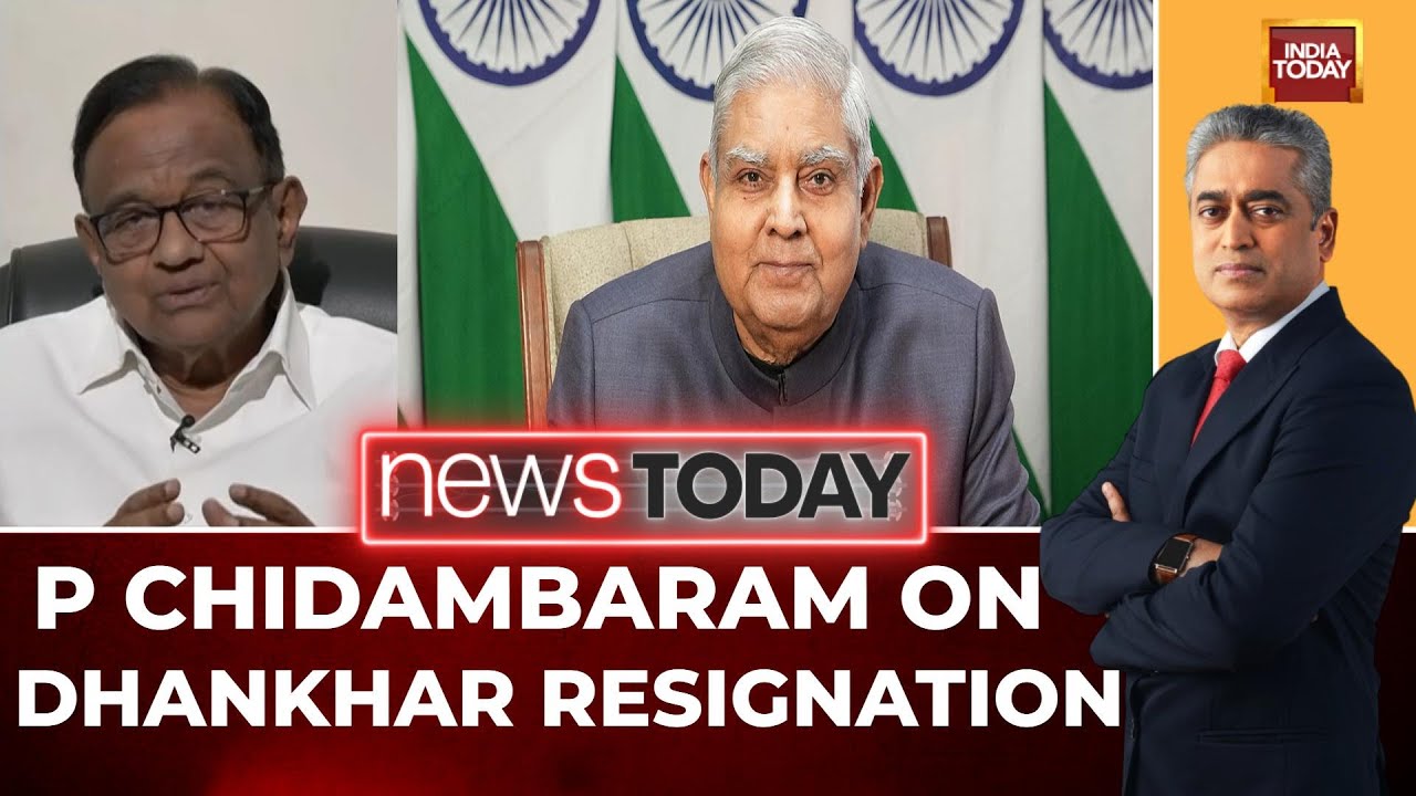 'Once Govt Lost Confidence In Mr Dhankhar...': P Chidambaram Exclusive Interview | Rajdeep Sardesai