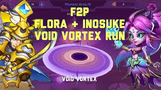 IdleHeroes: F2p Void Vortex With Inosuke Flora