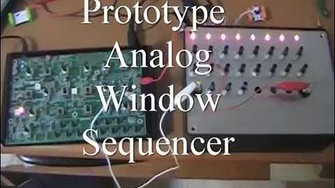 Moog Werkstatt driving an analog window sequencer