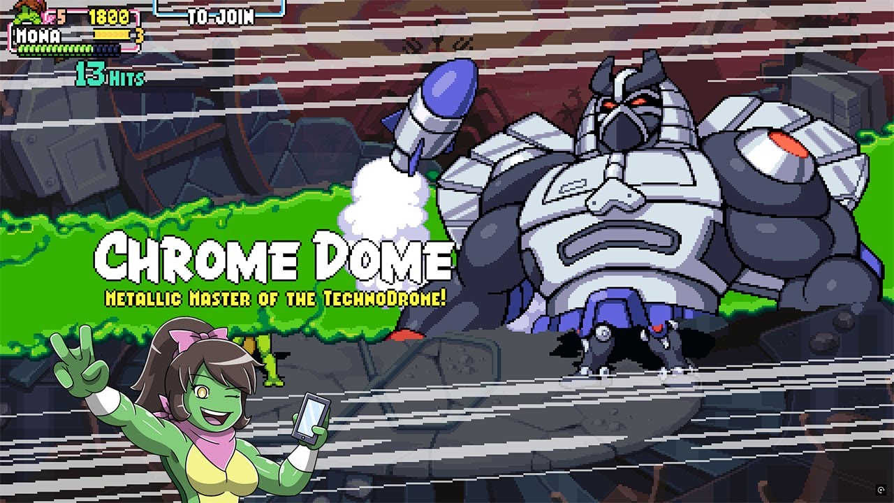 TMNT: SHREDDER'S REVENGE (CHROME DOME FIGHT) (MONA LISA) - YouTube
