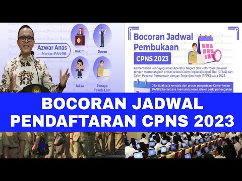 BOCORAN JADWAL PENDAFTARAN CPNS TAHUN 2023 ||SIMAK INFO DARI KEMENPANRB.