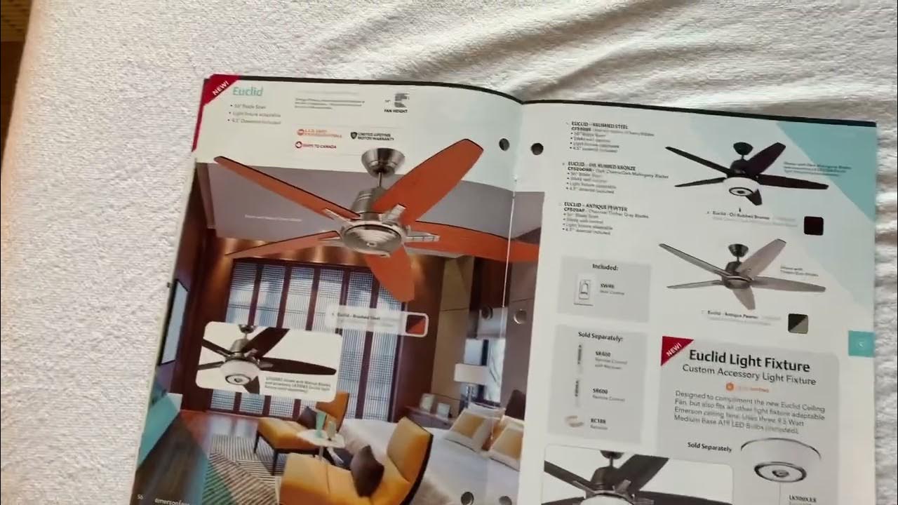 Emerson 2017 Supplement Ceiling Fan Catalog YouTube