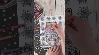 Free Printable Coloring Pages Winter Animals - Great for fine motor skills practice