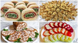 4 Роскошные Закуски на Новогодний Стол 2026 / Праздничные Закуски  / Snacks for the New Year
