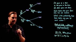 Probability Without Replacement - GCSE 9-1 Maths Specimen Paper Profile