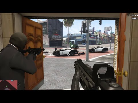 GTA 5 - Bank Heist + Ten Star Escape