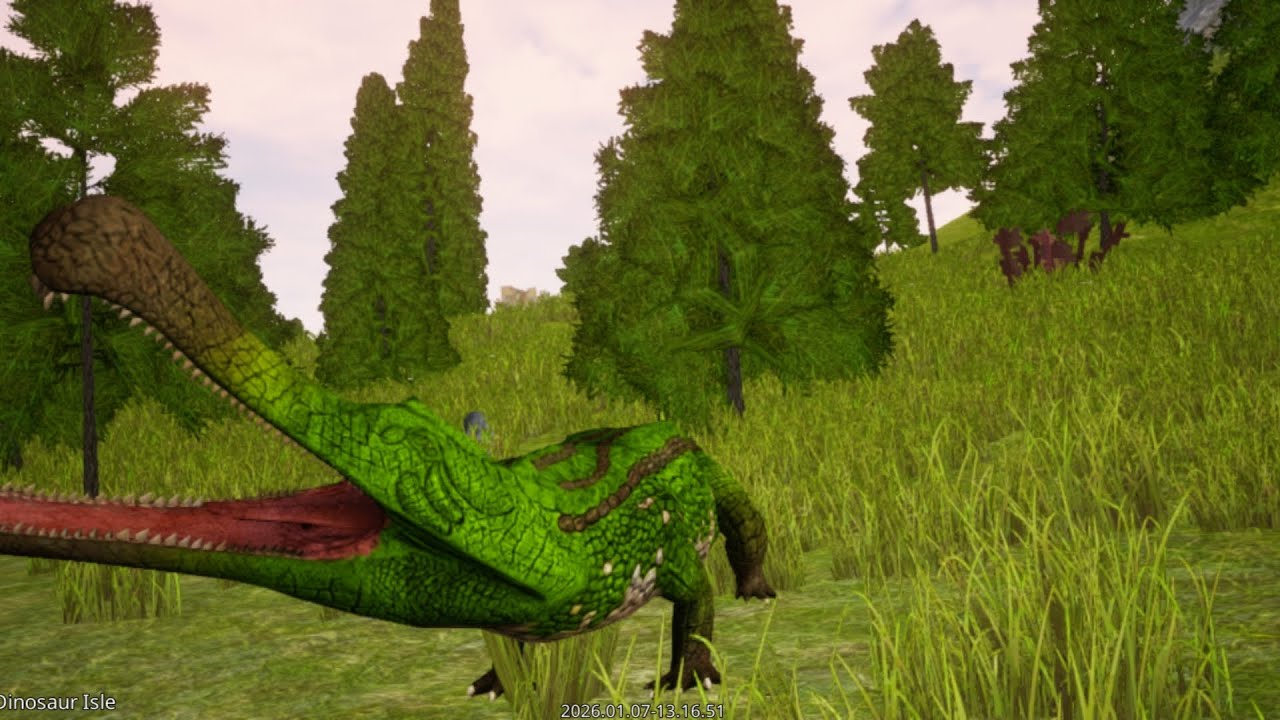 Gameplay del sarcosuchus | the cursed isle 