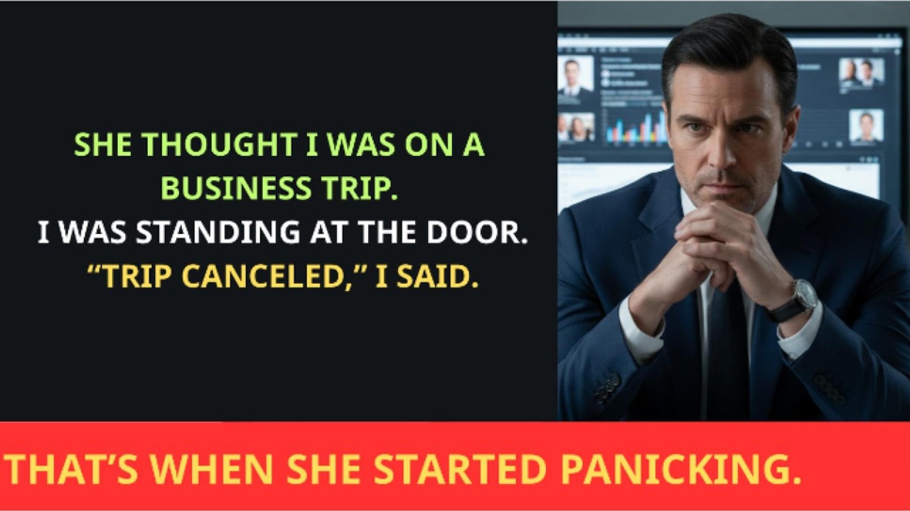 Wife Shocked: “You Didn’t Leave?” I Answered: “Trip Canceled.” She Froze… I Watched Her Panic