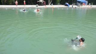 Lifeguarding Drill: RSQ BRD, Team Rescue, "Bear Hug" Variation 1