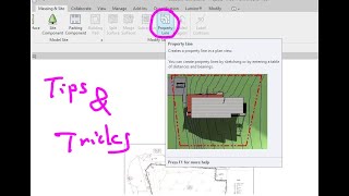 Everyday Revit (Day 416) - Tips and Tricks of Property Lines (Title Boundary)