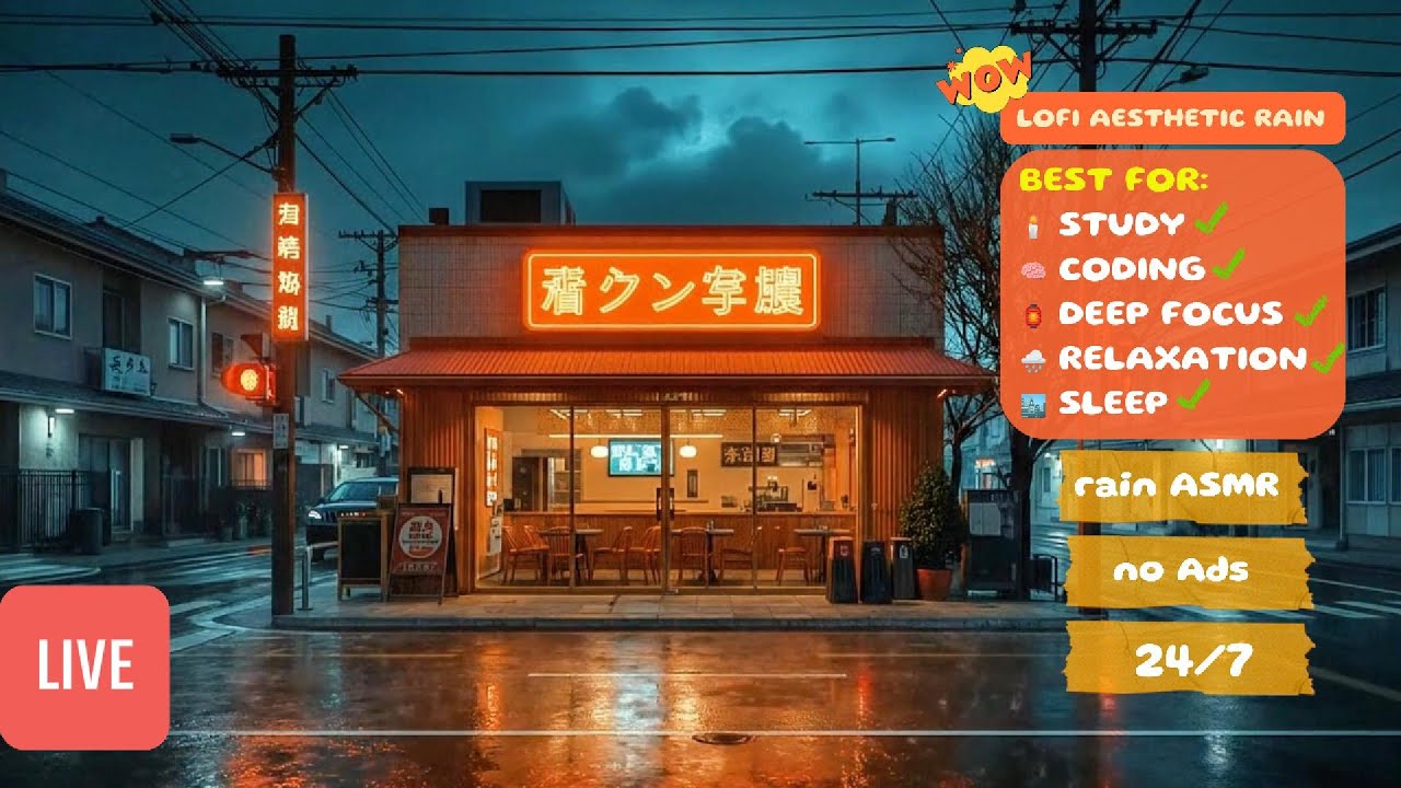 🏮 working lofi to enter the god mode 🧠 rainy beats for insane focus