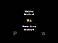 Java Native Methods vs. Pure Java Methods ✍️