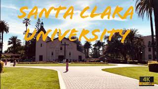 [4K][Serene Music][Virtual Tour] Walking Tour of Santa Clara University Campus