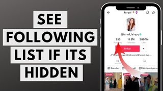 How To See Following List Of Tiktok Account If Its Hidden In 2023 Very Easy
