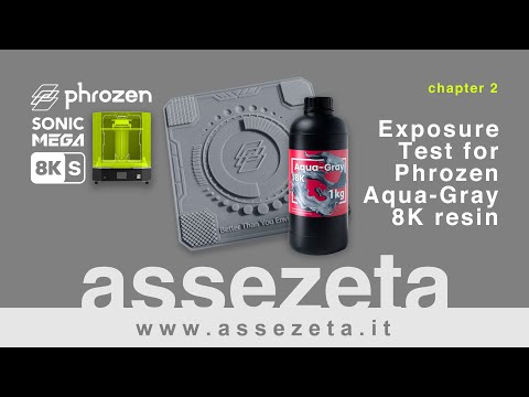 Phrozen Sonic Mega 8KS - 2. Exposure Test for Phrozen Aqua-Gray 8K resin