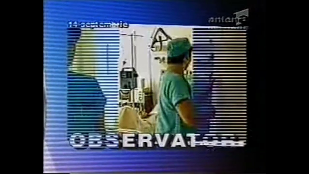Observator Antena 1 intro 1998-2000 (w/ Headlines)