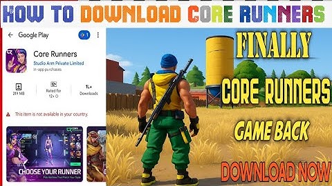 HOW TO DOWNLOAD CORE RUNNERS !! SIGMAX GAME BACK !! 