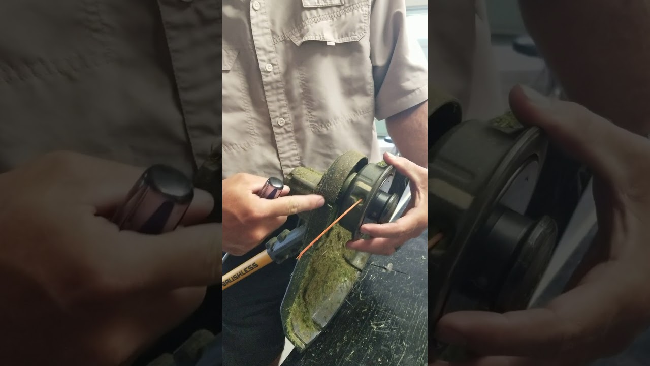 How to convert a Dewalt 60v String Trimmer to a Universal Head. YouTube