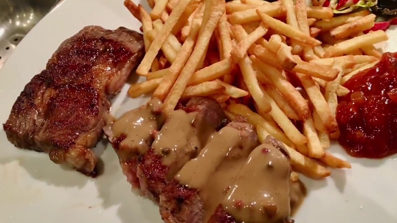 FILETE DE COSTILLA CON FRENCH FRIES, ENSALADA VERDE Y CHUTNEY DE TOMATE camera iphone 8 plus apk