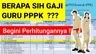 Simulasi Gaji Dan Tunjangan PPPK 2022 || PPPK Guru