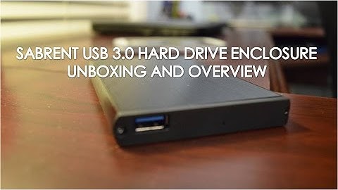 Sabrent USB 3.0 2.5" Hard Drive Enclosure Unboxing and Overview