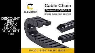 Cloudray Cable Chains 15x20 15x30 18x25 18x37 mm Bridge Type Non-Opening Plastic Towline Transmissio