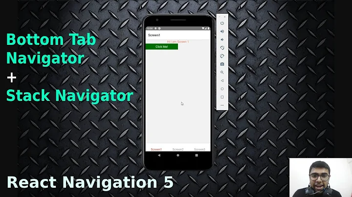Combine Bottom Tab Navigator with Stack Navigator in React Navigation 5 | React Native 2021