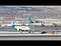 Busy Calgary international airport plane spotting, Aviation video